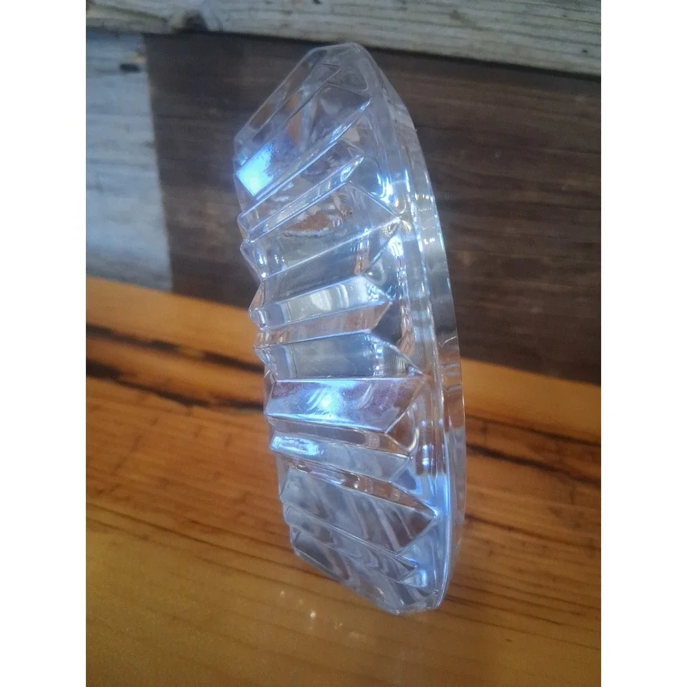VINTAGE 1995 Staiger Germany & Cristal D' Argue France 24% Lead Crystal Clock